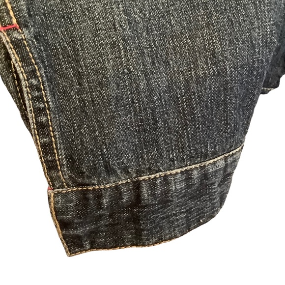 Chico's Lightweight Pre-washed Denim
Pink Rhinestone Button Snap Jacket Chico 0 - Picture 11 of 14